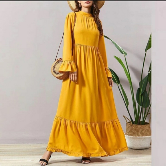 Boho long sleeved dress - Picture 1 of 4